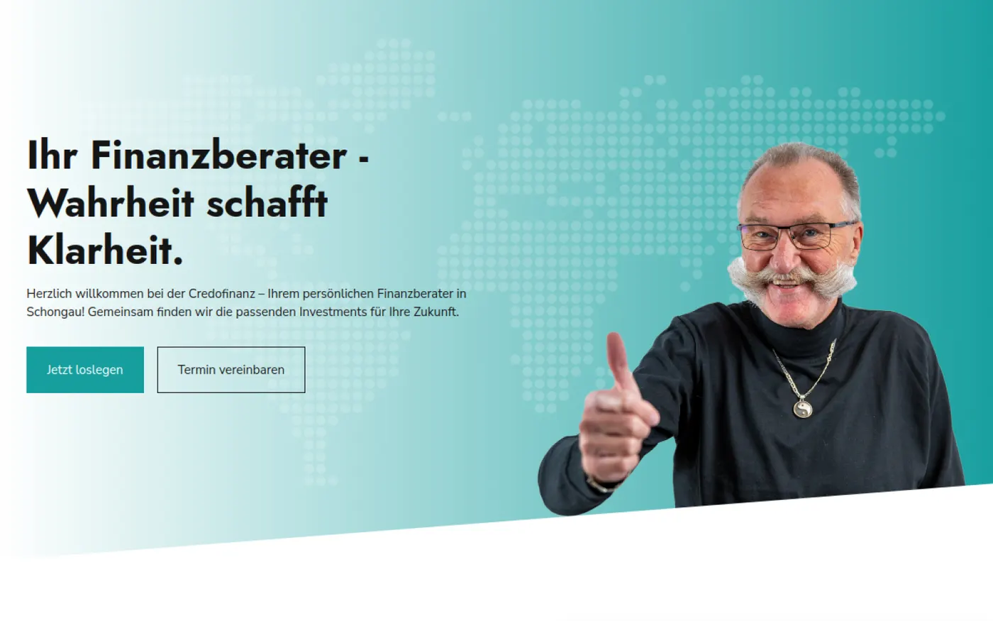 Screenshot der Website von Credofinanz